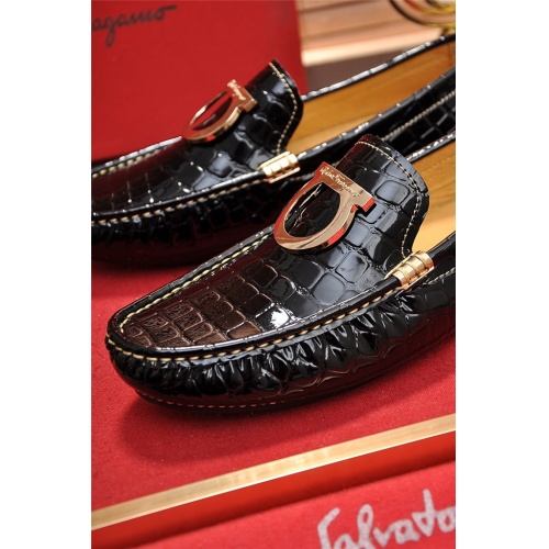 Replica Salvatore Ferragamo SF Leather Shoes For Men #478157 $78.00 USD for Wholesale