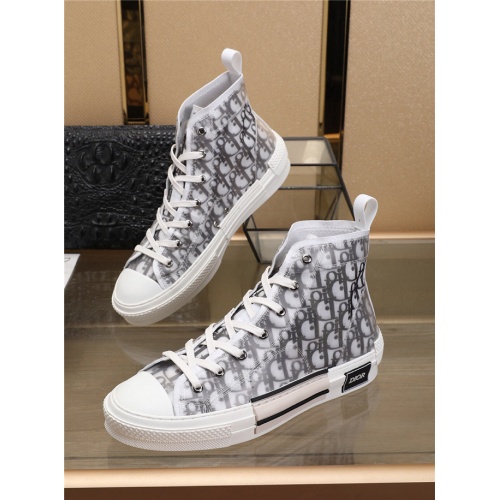 Christian Dior CD High Tops Shoes For Men #478401 $80.00 USD, Wholesale Replica Christian Dior High Top Shoes