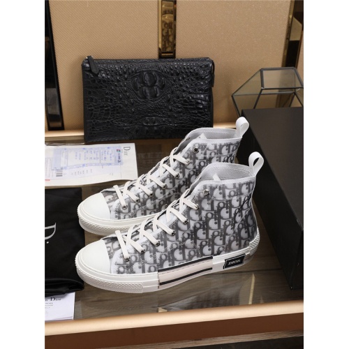 Replica Christian Dior CD High Tops Shoes For Men #478401 $80.00 USD for Wholesale