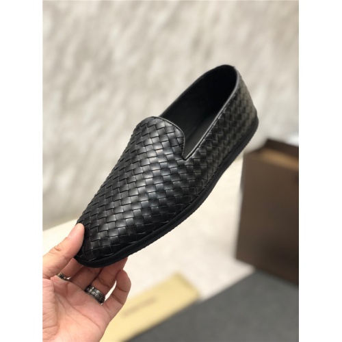 Replica Bottega Veneta Leather Shoes For Men #486922 $85.00 USD for Wholesale