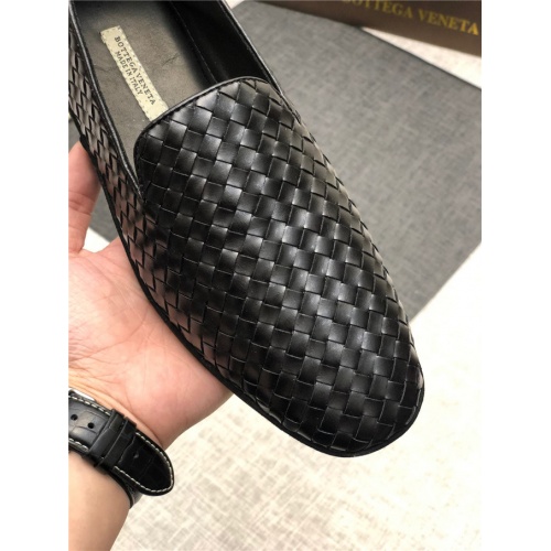 Replica Bottega Veneta Leather Shoes For Men #486922 $85.00 USD for Wholesale