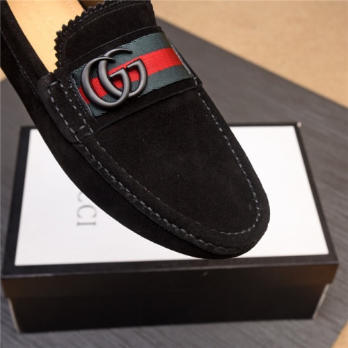 Replica Gucci Leather Shoes For Men #490416 $80.00 USD for Wholesale