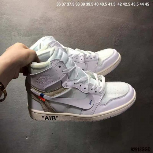 Nike Air Jordan 1 &amp; Off-White For Men #497440 $66.00 USD, Wholesale Replica Air Jordan Shoes for New