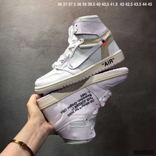 Replica Nike Air Jordan 1 & Off-White For Men #497440 $66.00 USD for Wholesale