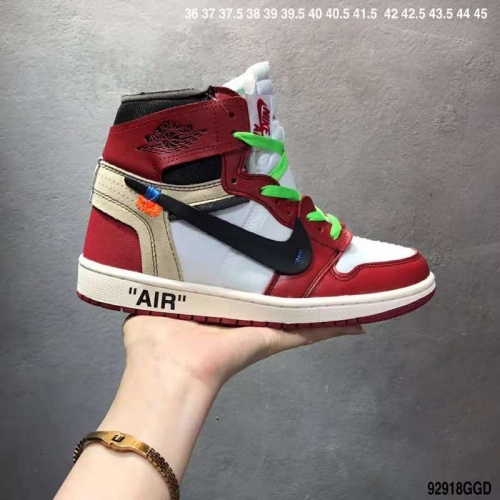 Nike Air Jordan 1 &amp; Off-White For Men #497441 $66.00 USD, Wholesale Replica Air Jordan Shoes for New