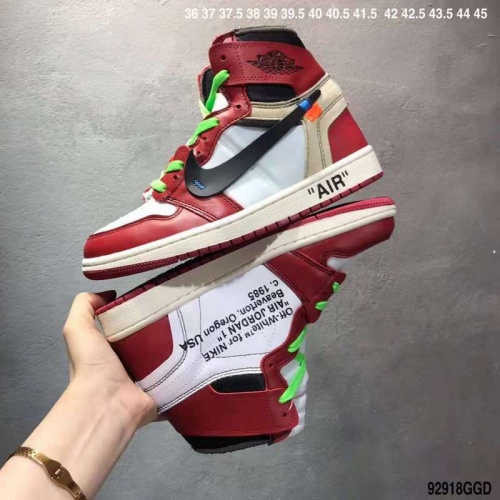 Replica Nike Air Jordan 1 & Off-White For Men #497441 $66.00 USD for Wholesale