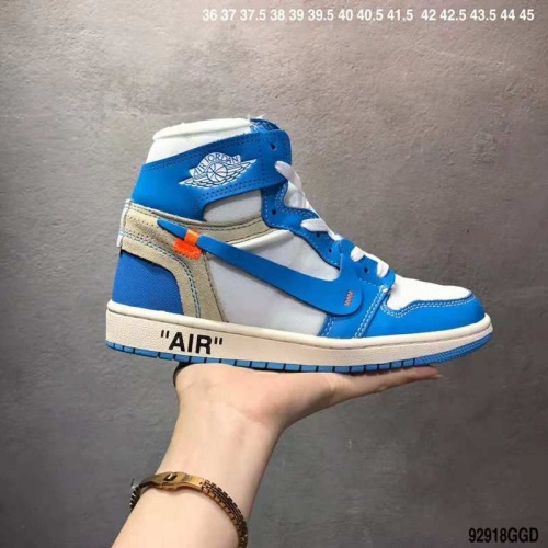 Nike Air Jordan 1 &amp; Off-White For Men #497442 $66.00 USD, Wholesale Replica Air Jordan Shoes for New