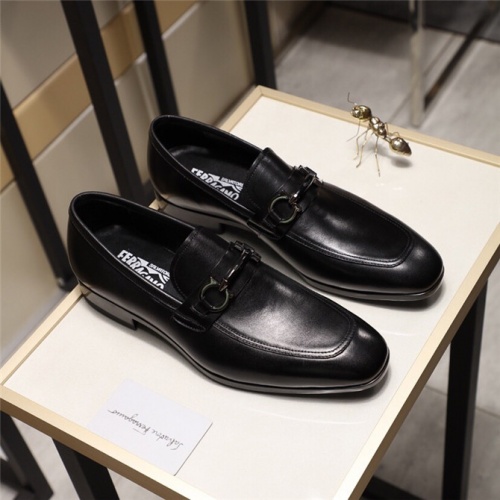 Salvatore Ferragamo SF Leather Shoes For Men #498110 $85.00 USD, Wholesale Replica Salvatore Ferragamo Leather Shoes