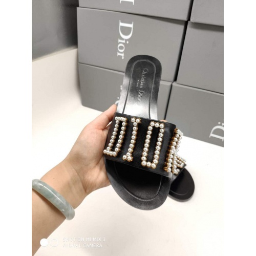 Replica Christian Dior CD Slippers For Women #499969 $56.00 USD for Wholesale