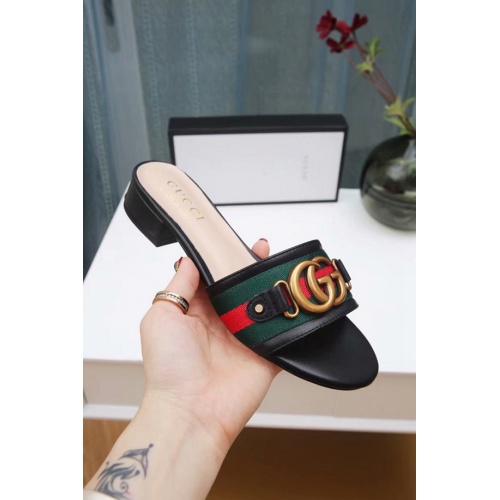 Replica Gucci Fashion Slippers For Women #500910 $65.00 USD for Wholesale