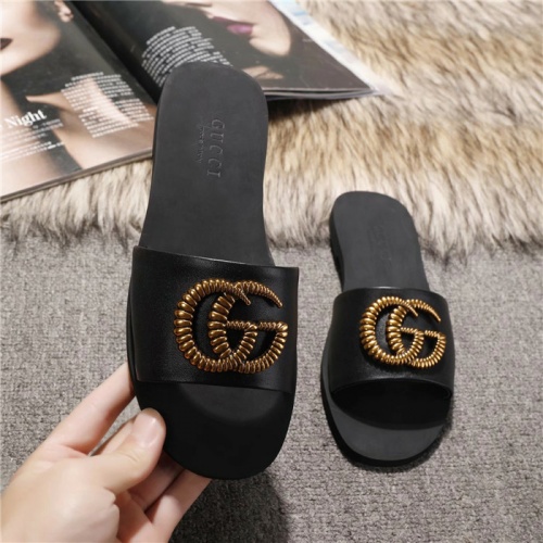 Gucci Fashion Slippers For Women #502966 $60.00 USD, Wholesale Replica Gucci Slippers