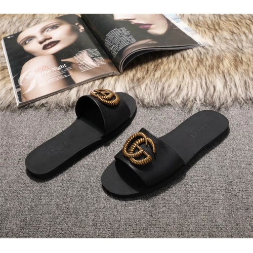 Replica Gucci Fashion Slippers For Women #502966 $60.00 USD for Wholesale