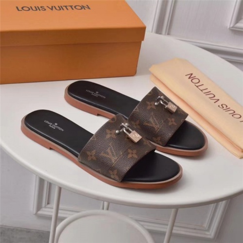 Louis Vuitton LV Slippers For Women #502977 $56.00 USD, Wholesale Replica Louis Vuitton Slippers