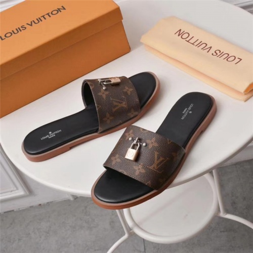 Replica Louis Vuitton LV Slippers For Women #502977 $56.00 USD for Wholesale