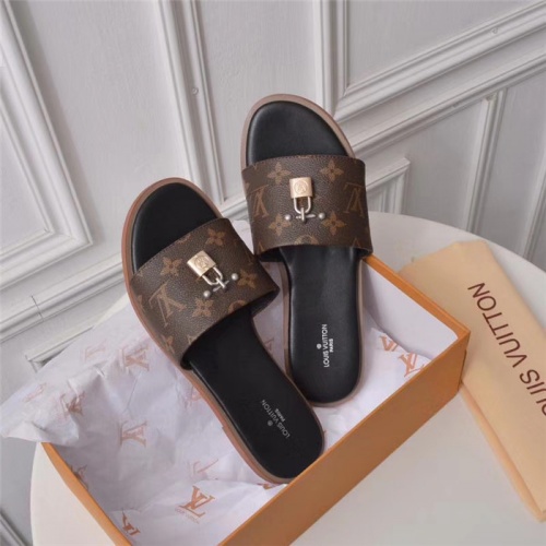 Replica Louis Vuitton LV Slippers For Women #502977 $56.00 USD for Wholesale