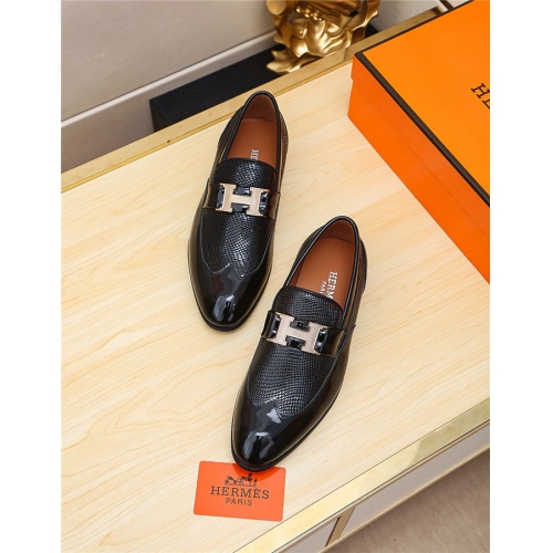 Hermes Leather Shoes For Men #514524 $76.00 USD, Wholesale Replica Hermes Leather Shoes