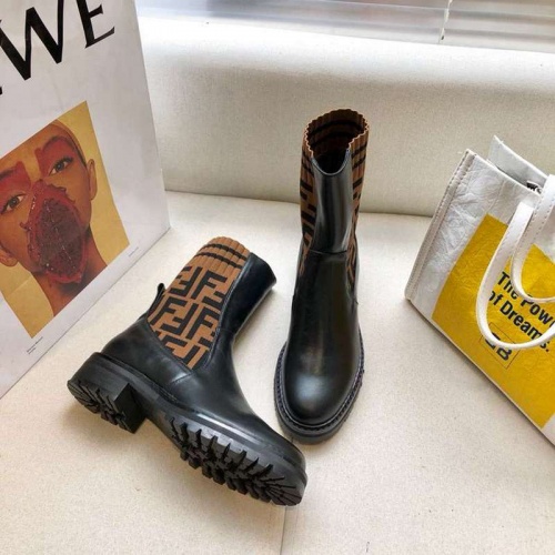 Replica Fendi Fashion Boots For Women #526327 $92.00 USD for Wholesale