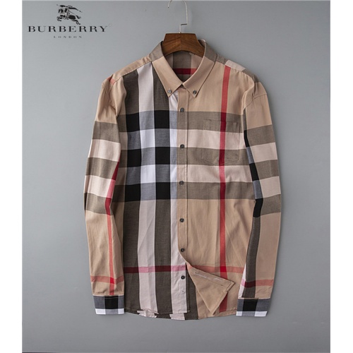 Burberry Shirts Long Sleeved For Men #528752 $38.00 USD, Wholesale Replica Burberry Shirts