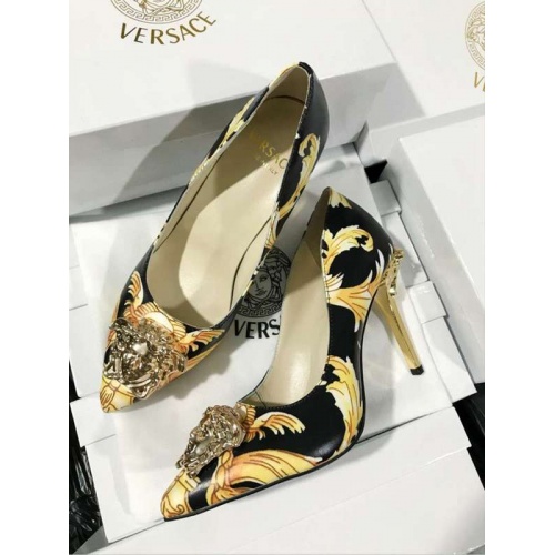 Replica Versace High-Heeled Shoes For Women #532451 $82.00 USD for Wholesale