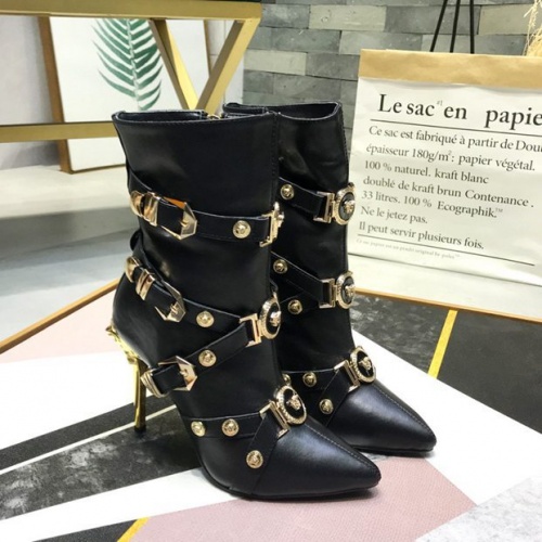 Versace Boots For Women #532567 $125.00 USD, Wholesale Replica Versace Boots