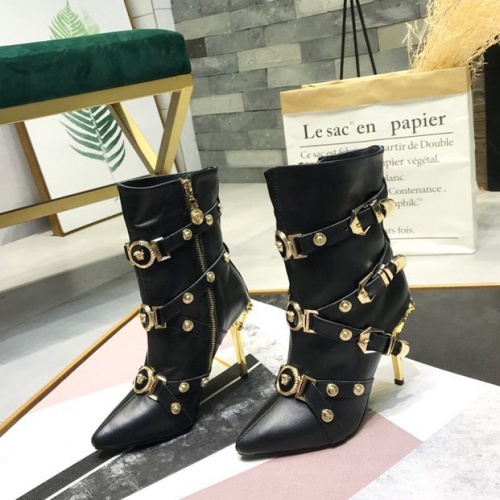 Replica Versace Boots For Women #532567 $125.00 USD for Wholesale