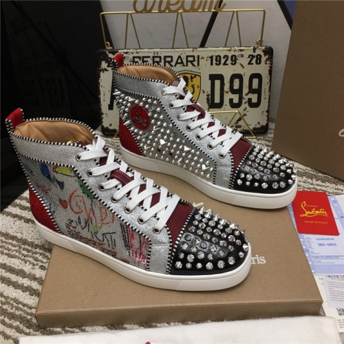 Christian Louboutin High Tops Shoes For Men #533183 $96.00 USD, Wholesale Replica Christian Louboutin High Top Shoes