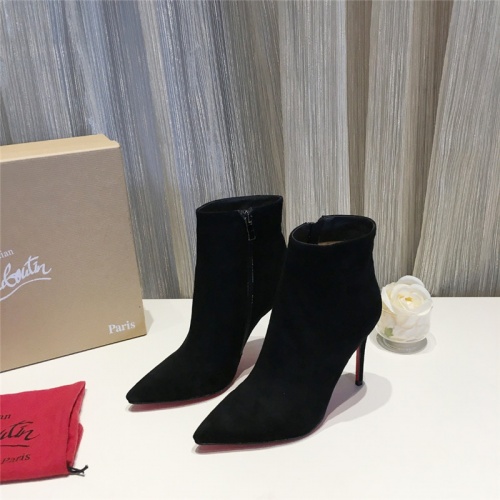 Replica Christian Louboutin Boots For Women #538837 $88.00 USD for Wholesale