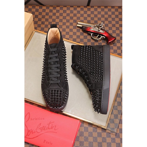 Christian Louboutin High Tops Shoes For Men #543647 $82.00 USD, Wholesale Replica Christian Louboutin High Top Shoes