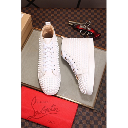 Christian Louboutin High Tops Shoes For Men #543649 $82.00 USD, Wholesale Replica Christian Louboutin High Top Shoes