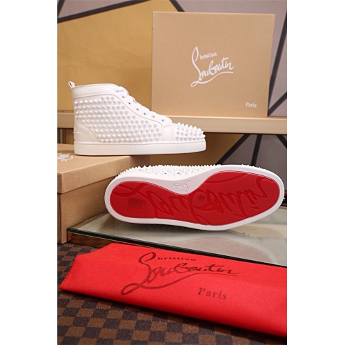 Replica Christian Louboutin High Tops Shoes For Men #543649 $82.00 USD for Wholesale