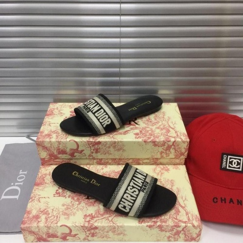 Replica Christian Dior Slippers For Women #759462 $49.00 USD for Wholesale