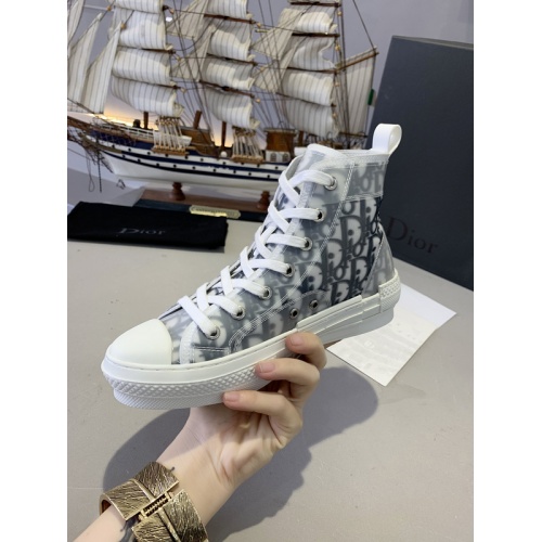 Replica Christian Dior High Tops Shoes For Women #762131 $86.00 USD for Wholesale