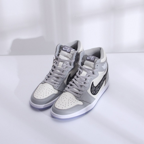 Air Jordan 1 &amp; Christian Dior High Tops Shoes For Men #766701 $125.00 USD, Wholesale Replica Air Jordan 1 I