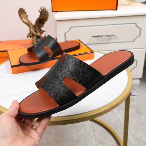 Replica Hermes Slippers For Men #769444 $45.00 USD for Wholesale