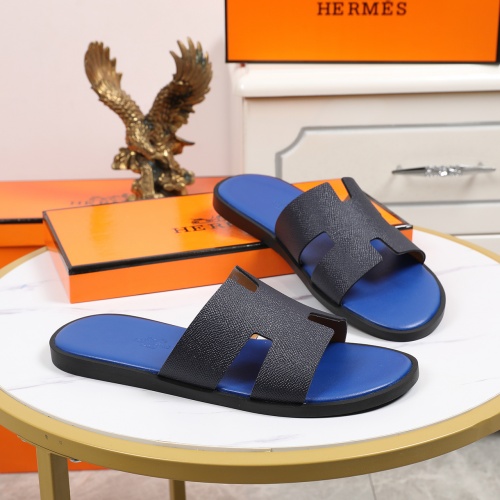 Replica Hermes Slippers For Men #769445 $45.00 USD for Wholesale