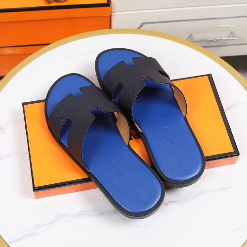 Replica Hermes Slippers For Men #769445 $45.00 USD for Wholesale