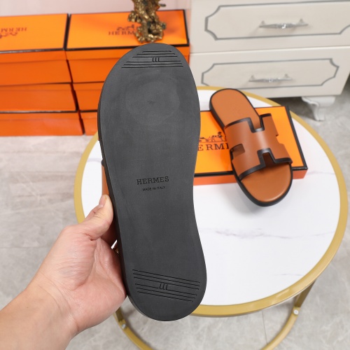 Replica Hermes Slippers For Men #769451 $48.00 USD for Wholesale