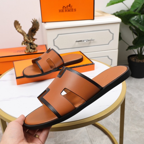 Replica Hermes Slippers For Men #769451 $48.00 USD for Wholesale