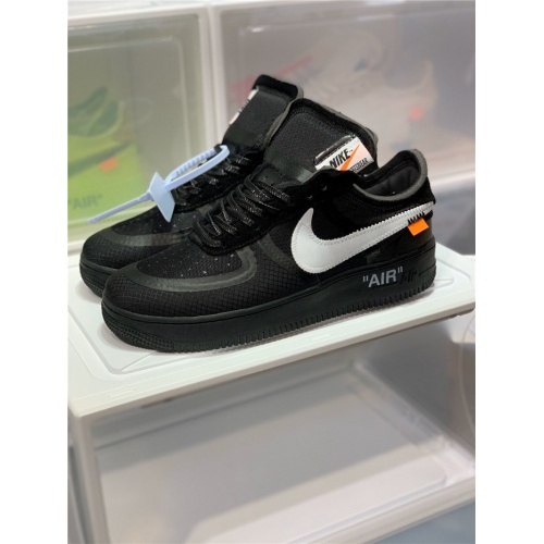 Nike Air Force 1 &amp; OFF-WHITE For Men #770100 $85.00 USD, Wholesale Replica Nike Air Force 1