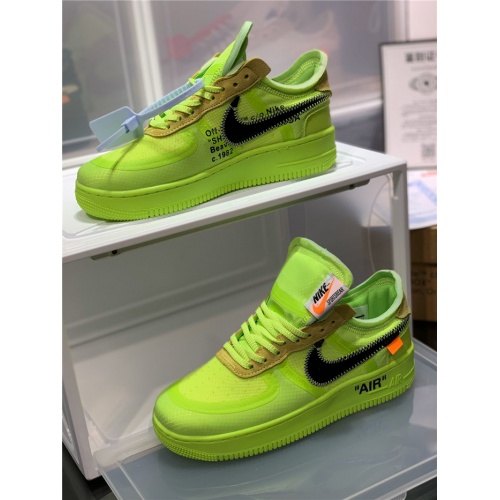 Replica Nike Air Force 1 & OFF-WHITE For Men #770101 $85.00 USD for Wholesale