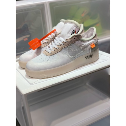 Nike Air Force 1 &amp; OFF-WHITE For Men #770102 $85.00 USD, Wholesale Replica Nike Air Force 1