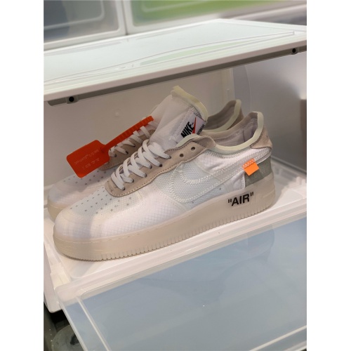 Replica Nike Air Force 1 & OFF-WHITE For Men #770102 $85.00 USD for Wholesale