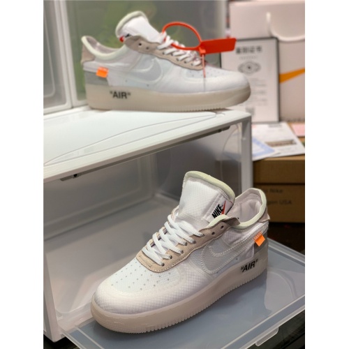 Replica Nike Air Force 1 & OFF-WHITE For Men #770102 $85.00 USD for Wholesale