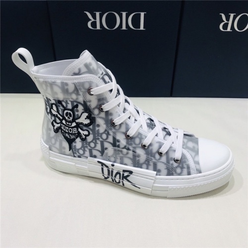 Replica Christian Dior High Tops Shoes For Men #775055 $85.00 USD for Wholesale