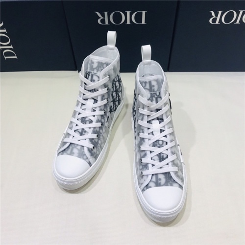 Replica Christian Dior High Tops Shoes For Men #775055 $85.00 USD for Wholesale