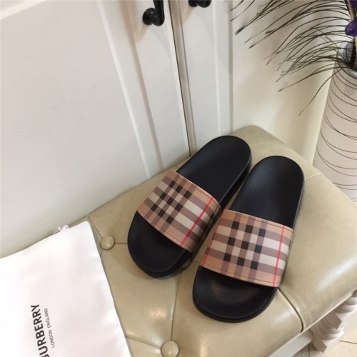 Burberry Slippers For Men #783689 $45.00 USD, Wholesale Replica Burberry Slippers