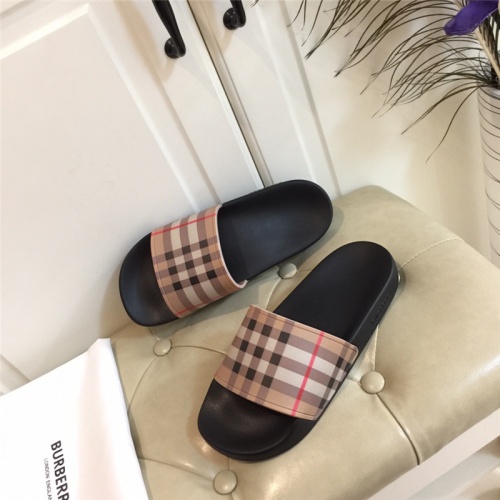 Replica Burberry Slippers For Women #783698 $46.00 USD for Wholesale