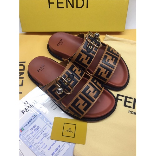 Replica Fendi Slippers For Women #786551 $65.00 USD for Wholesale