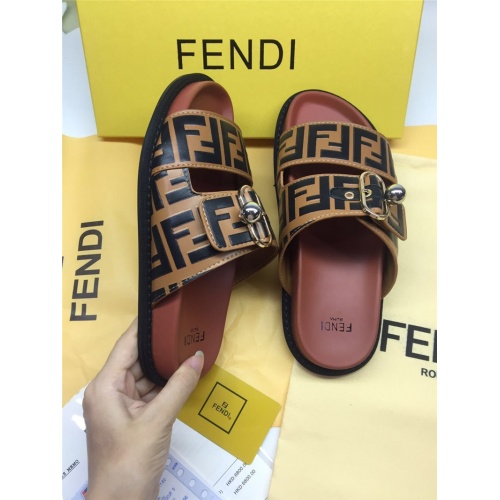 Replica Fendi Slippers For Women #786551 $65.00 USD for Wholesale