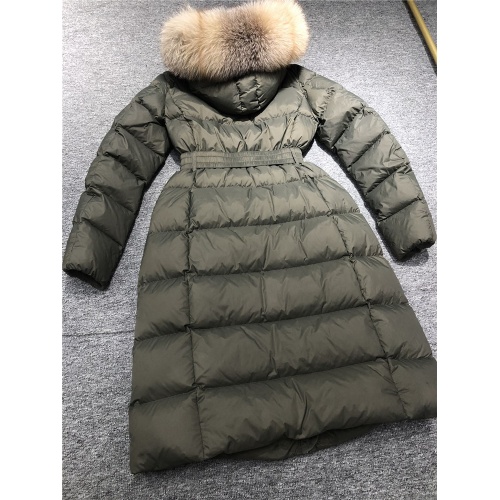 Replica Moncler Down Feather Coat Long Sleeved For Women #810814 $231.00 USD for Wholesale